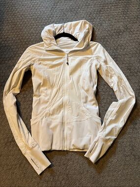 lululemon athletica white reversible Full-Zip Utility Jacket with Hood